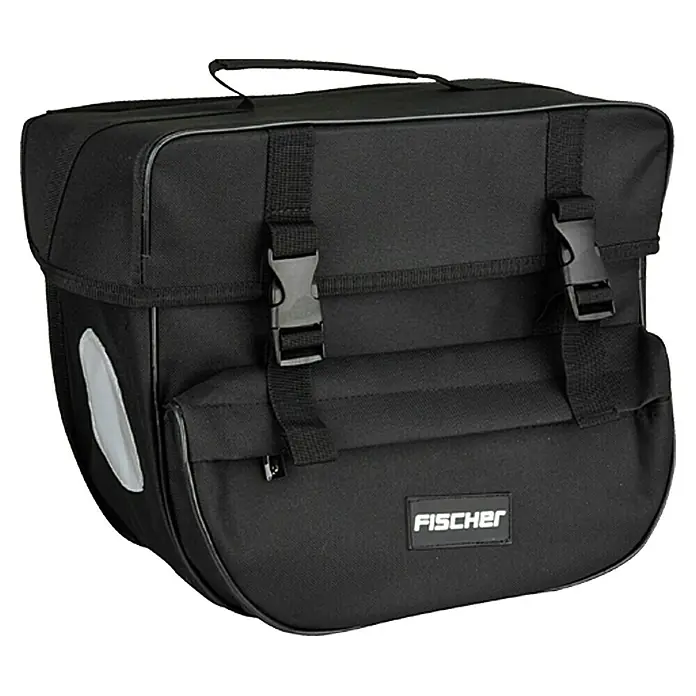 Fischer Gepäckträgertasche - Geeignet für: Fahrräder, Ca. 17 l - Linke Seitenansicht