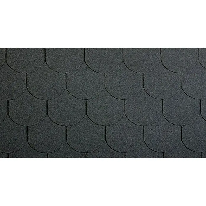 Dakshingles, beverstaartmodel - Zwart, 14 st., Bitumen, 2 m² - Vooraanzicht
