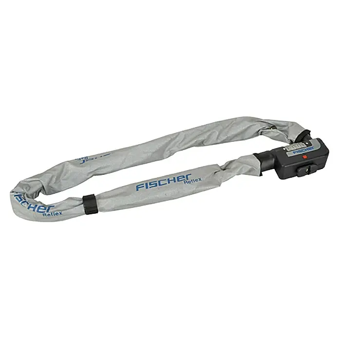 Fischer Zahlen-Kettenschloss - Länge: 80 cm, 3M-Reflexmaterial - Vorderansicht