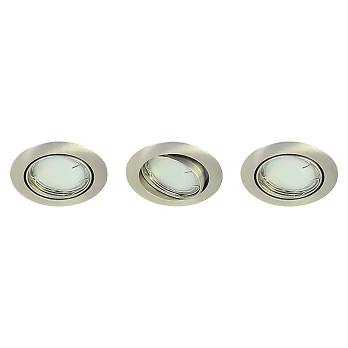 Tween Light LED-Einbauleuchten-Set - 9,6 W, Nickel matt, Warmweiß, IP44 - Ansicht von unten