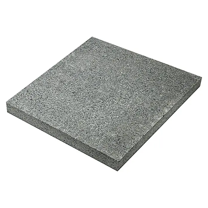 Granitplatte G 654 - Anthrazit, 60 x 60 x 3 cm, Granit, Wassergestrahlt