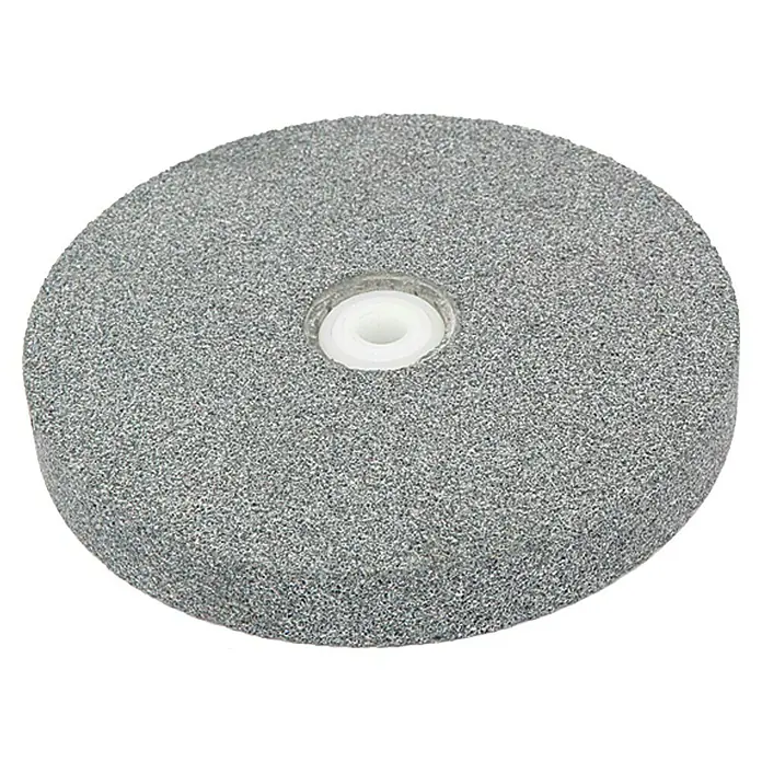 Craftomat Schleifscheibe für Schleifbock - Durchmesser: 150 mm, Körnung: 60, Durchmesser Bohrung: 32 mm - Vorderansicht