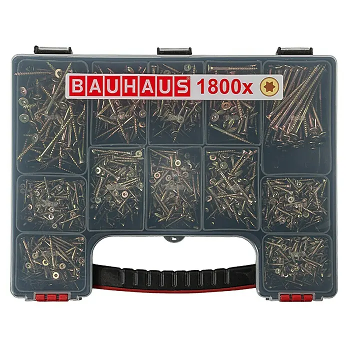 BAUHAUS Set višenamjenskih vijaka - TX za TORX pogone, 1800 dijelova
