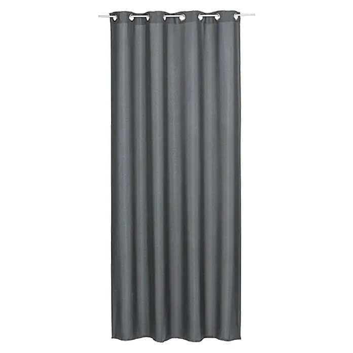 Elbersdrucke Ösenschal Lino - Anthrazit, 140 x 255 cm, 100 % Polyester - Vorderansicht