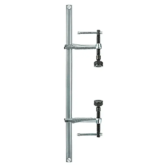 Bessey Hochleistungszwingen-Set SLV 100 M - Spannweite: 1.000 mm, Spreizweite: 340 - 1.250 mm, Ausladung: 120 mm - Vorderansicht