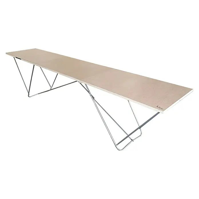 Holztapeziertisch Eco - L x B: 3 x 0,6 m, Holz - Rechte Seitenansicht