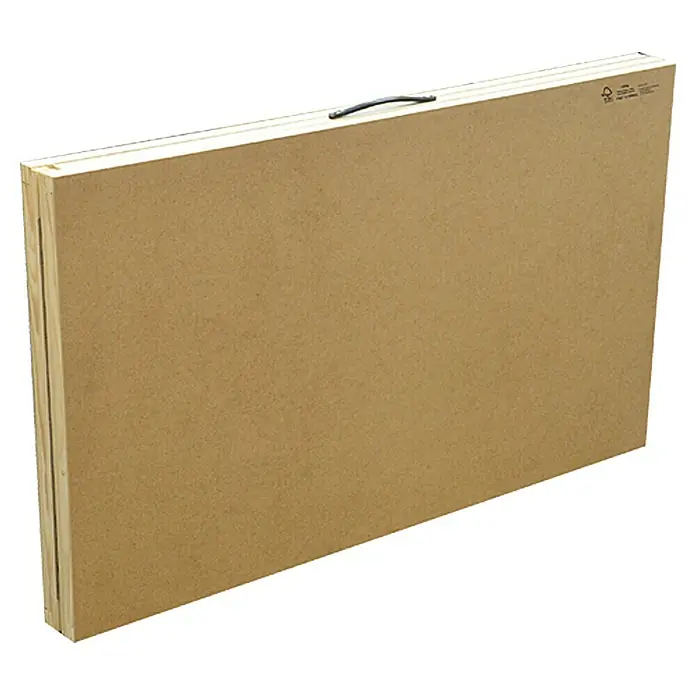 Holztapeziertisch Eco - L x B: 3 x 0,6 m, Holz - Linke Seitenansicht