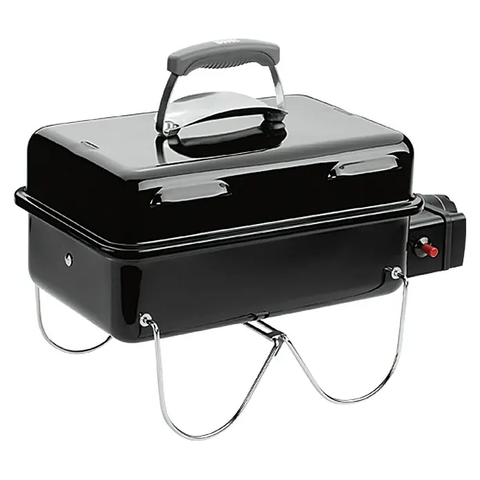 Weber Go-Anywhere Gasgrill Go-Anywhere - Anzahl Brenner: 1, Hauptgrillfläche: 42 x 26 cm, 1,9 kW - Vorderansicht