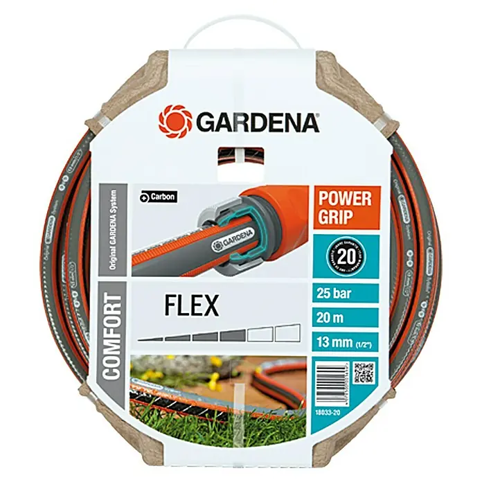 Gardena Crijevo Comfort Flex - Duljina: 20 m, Promjer crijeva: 13 mm (½″), Tlak prskanja: 25 bar