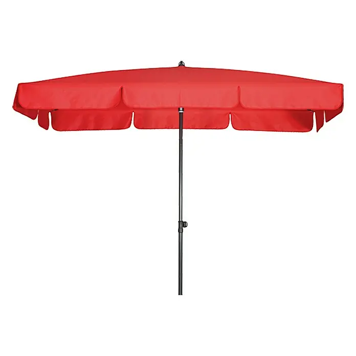 Doppler Sonnenschirm Sunline Waterproof III - Rot, 260 x 150 cm - Vorderansicht