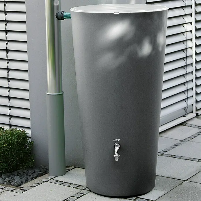 Regentonne Rainbowl - Anthrazit, 210 l - Stimmungsaufnahme