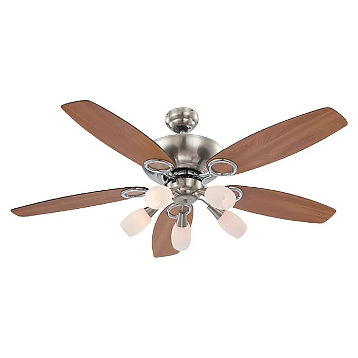 Globo Deckenventilator Jerry - 130 cm, Buche/Graphit, Max. Leistung: 200 W
