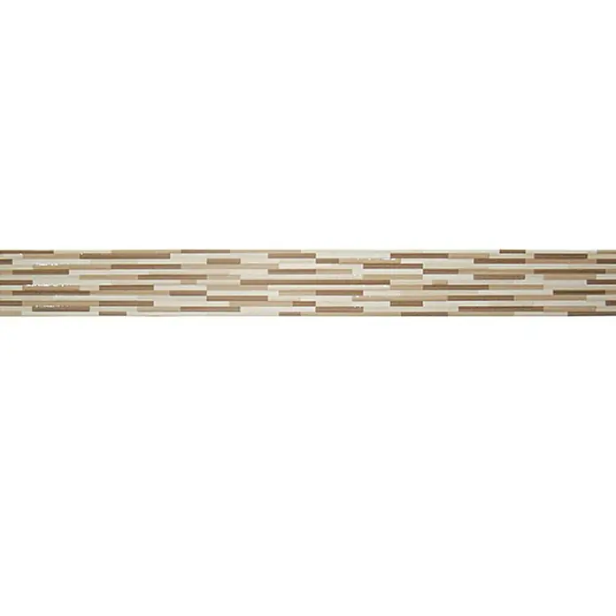 Fliesenbordüre Multiprof - 6,5 x 60 cm, Braun/Beige, Matt