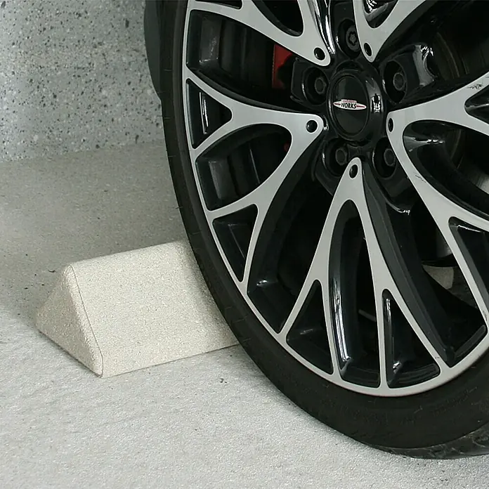 Zaustavljač automobila - Bijele boje, 25 x 14,8 x 10 cm, Beton