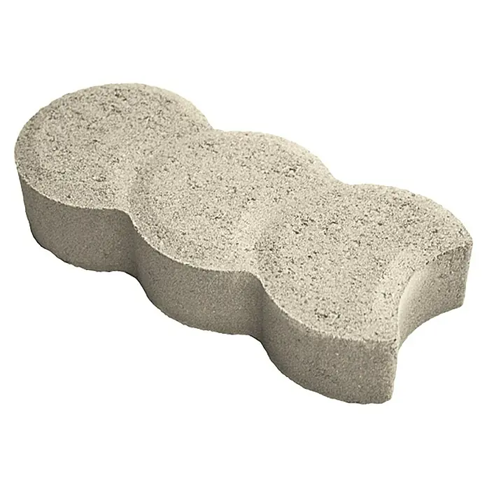 Palisaden-Mähstein - Weiß, 22 x 10 x 4,5 cm, Beton