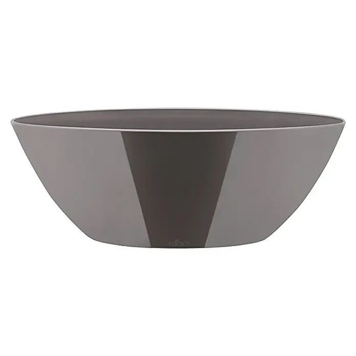 Elho Brussels Diamond Ukrasna posuda - Vanjska dimenzija (D x Š x V): 36 x 17 x 13 cm, Plastika, Oyster Pearl, Sjaj - Pogled sprijeda
