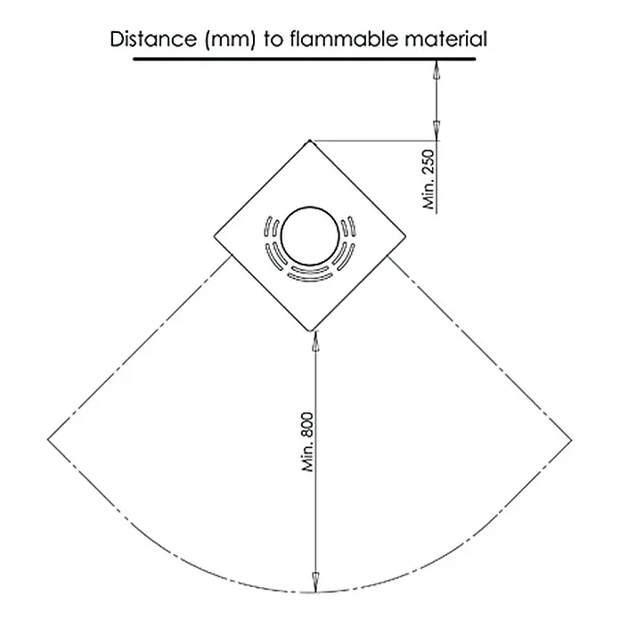Aduro Dauerbrandofen 12 - 6 kW, Raumheizvermögen: 334 m³, Schwarz - Detailaufnahme