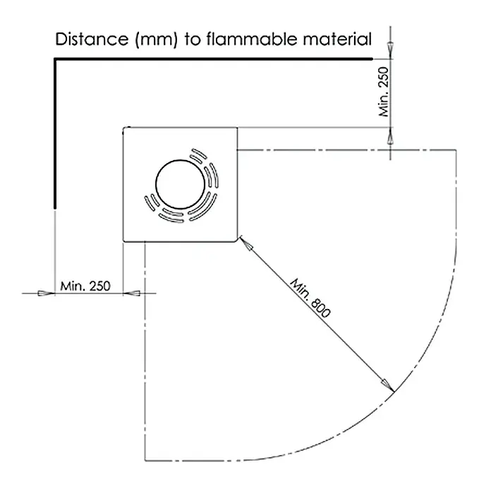 Aduro Dauerbrandofen 12 - 6 kW, Raumheizvermögen: 334 m³, Schwarz - Detailaufnahme