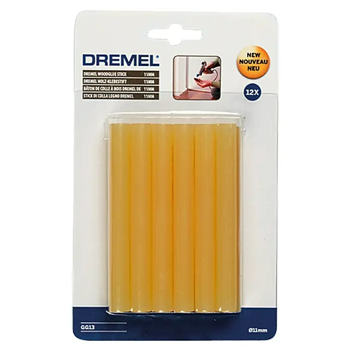 Dremel Holz-Klebestift GG 13 - 11 mm, 12 Stk., Geeignet für: Holz - Vorderansicht
