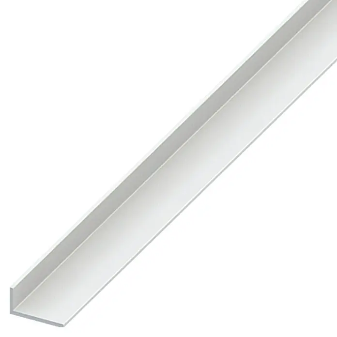 Kantoflex Rubni profil - 2.000 x 25 x 20 mm, Debljina: 2 mm, Tvrdi PVC, Bijele boje - Pogled s lijeve strane