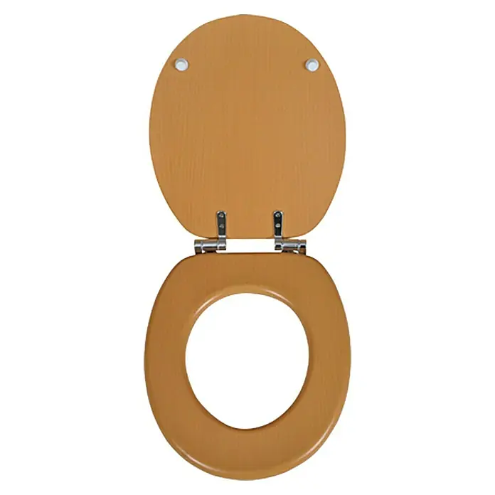Poseidon WC daska Tabea - Samospuštajuća, MDF, Bukva - Pogled sprijeda