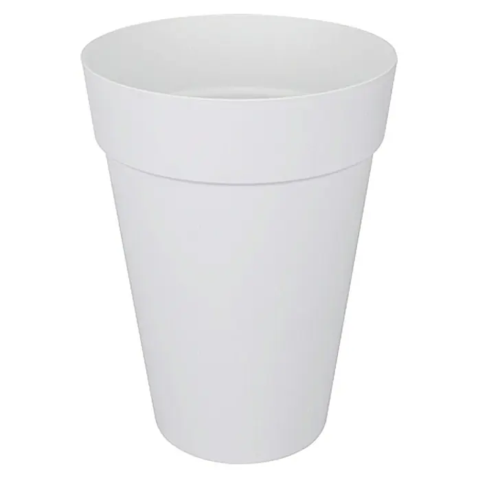 Elho Tegla za cvijeće - Maks. vanjski promjer: 42 cm, Visina: 56,4 cm, Plastika, Bijele boje - Pogled sprijeda