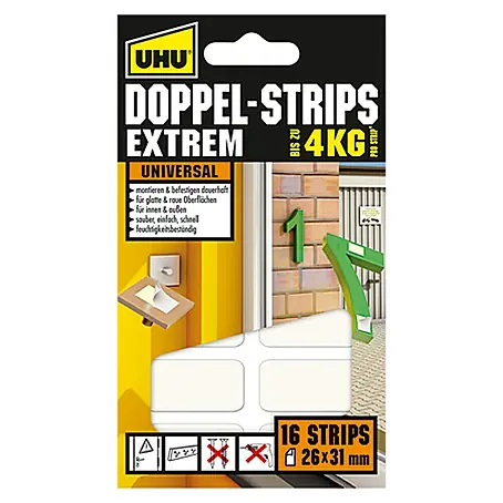 UHU  Doppel-Strips Extrem