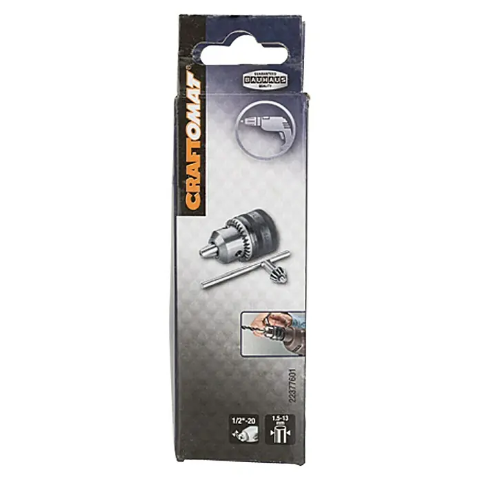 Craftomat Zahnkranzbohrfutter - 1,5 mm - 13 mm, Werkzeugstahl - Vorderansicht