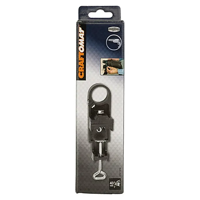 Craftomat Bohrmaschinenhalter - 43 mm Euronorm, Kunststoff - Vorderansicht