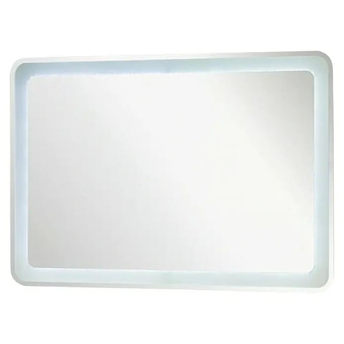 Camargue Wave LED-Lichtspiegel - 120 x 84 cm, Mit Kippschalter, Mit abgerundeten Kanten - Vorderansicht
