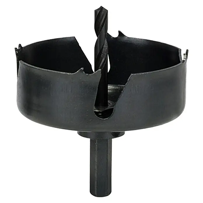 Craftomat Kruna za bušenje rupa u drvu - 75 mm, Promjer brtve: ¼″ Hex - Pogled sprijeda