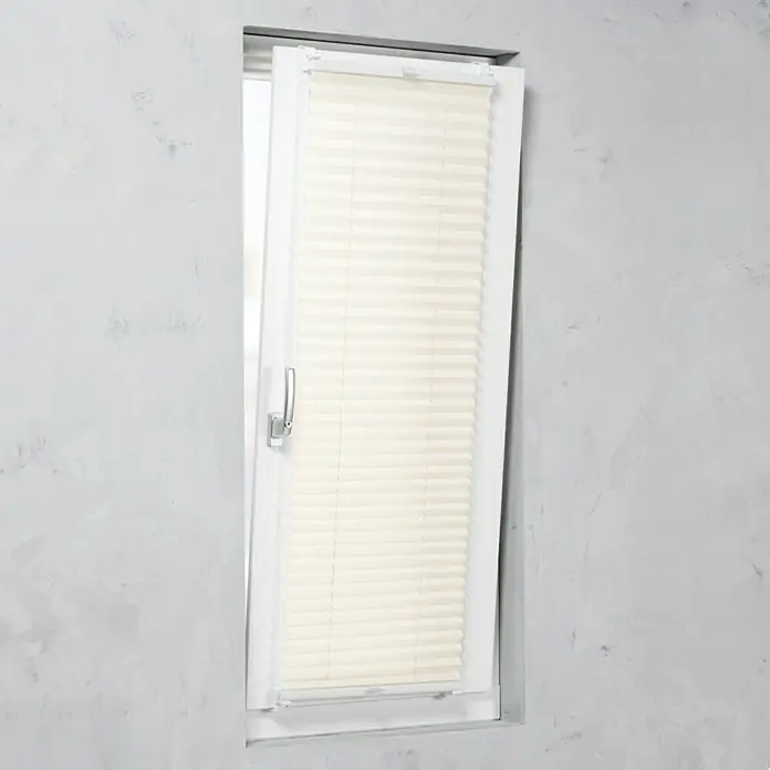 Plissee zavjesa Basic VS TL - Š x V: 60 x 130 cm, Kremasto - Pogled sprijeda