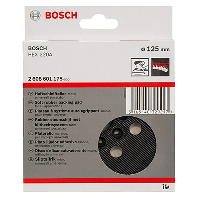 Bosch Schleifteller PEX 220 A - Durchmesser: 125 mm - Vorderansicht