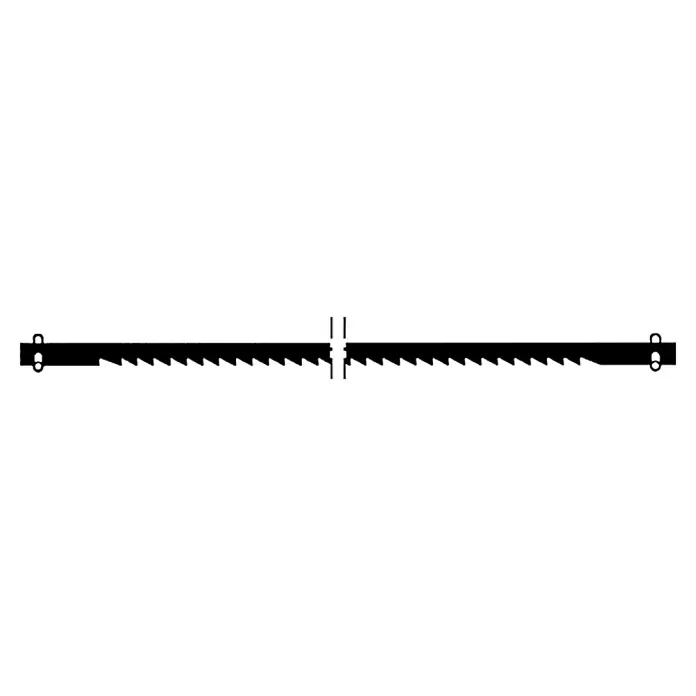 Proxxon Listovi pile No 28741 - Duljina: 127 mm, Broj zubi: 10 na 25 mm, Namijenjeno za: Proxxon rezbarsku pilu DS 460, Proxxon rezbarsku pilu DSH - Pogled sprijeda