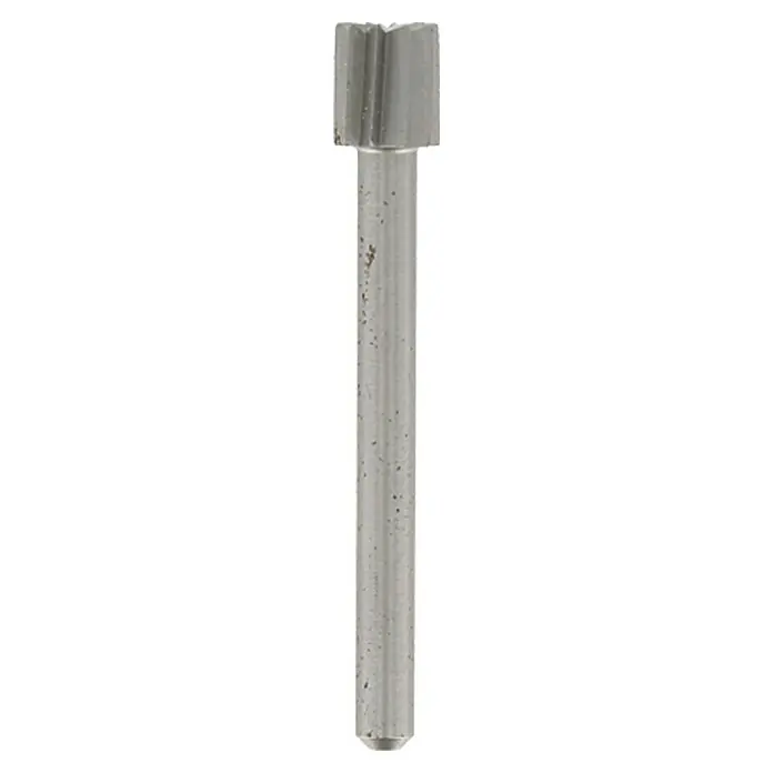 Dremel Fräsmesser Mod. 196 - Durchmesser Kopf: 5,6 mm, Zylinderkopf, Hartmetall, 2 Stk. - Vorderansicht