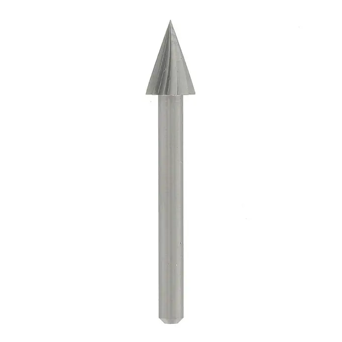 Dremel Nož za glodalicu 125 - Promjer glave: 6,4 mm, konusna glava, Tvrdi metal, 2 Kom. - Pogled sprijeda