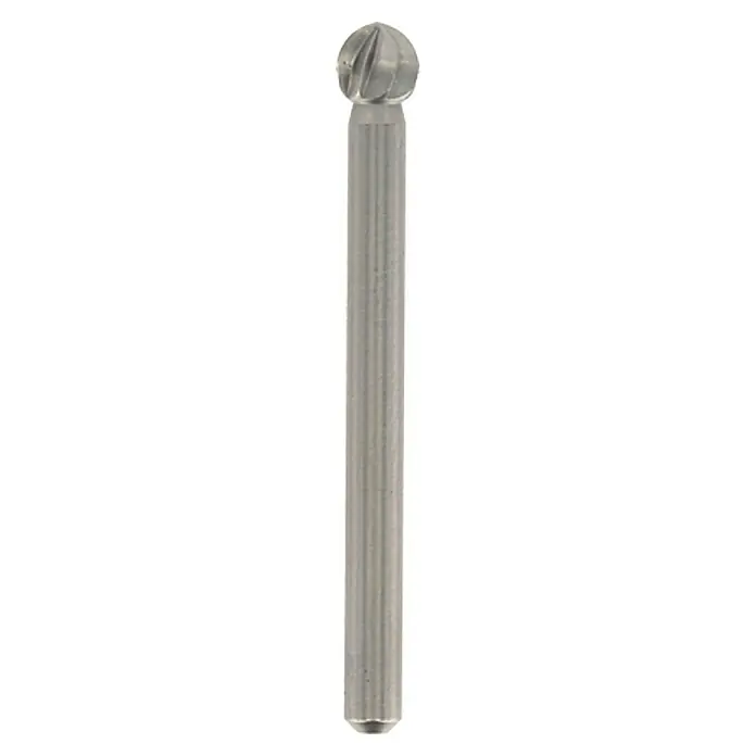 Dremel Fräsmesser Mod. 192 - Durchmesser Kopf: 4,8 mm, Kugelkopf, Hartmetall, 2 Stk. - Vorderansicht