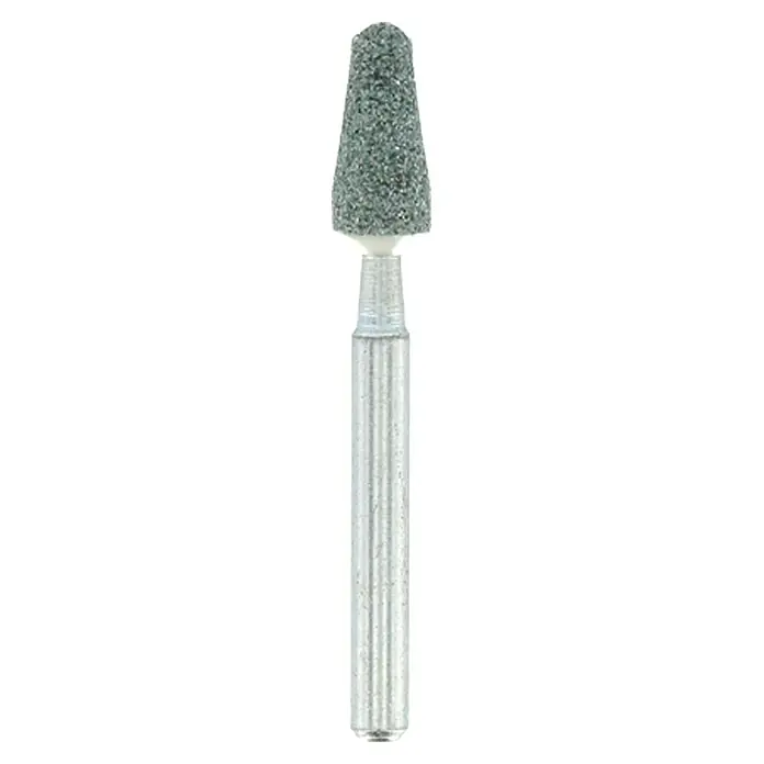 Dremel Punta de amolar de carburo de silicio Mod. 84922 - Cabeza cónica, Diámetro de trabajo: 4,8 mm, 3 ud. - Vista frontal