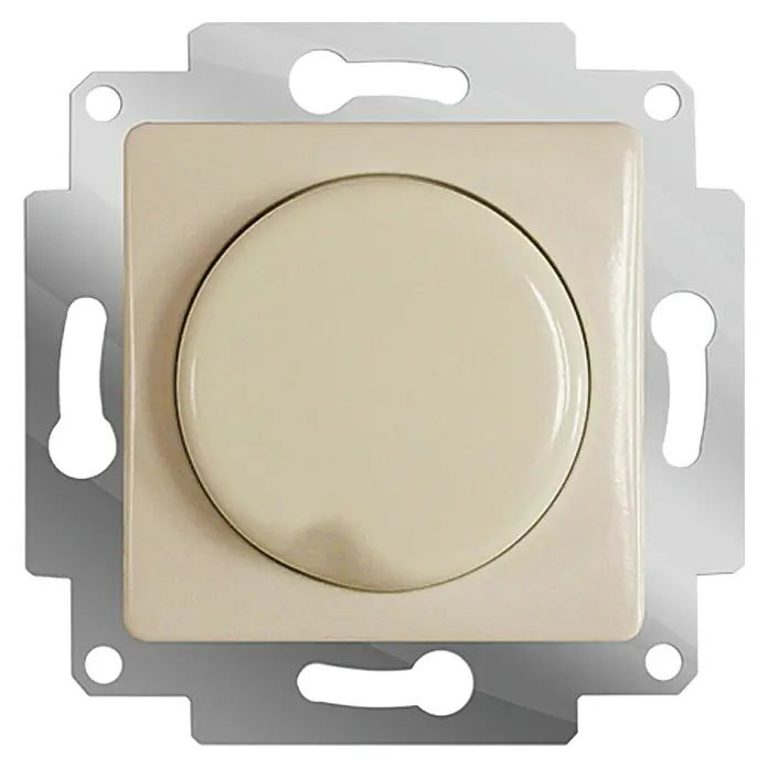 Voltomat MIKRO Dimmer Elektronisch - Elektroweiß, Trafoleistung: 20 W - 315 W, Unterputz, Kunststoff - Vorderansicht