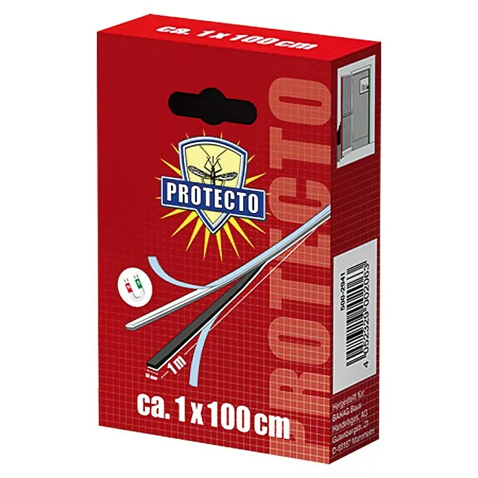 Protecto Magnetband - 100 x 1 cm, Klebebefestigung - Vorderansicht