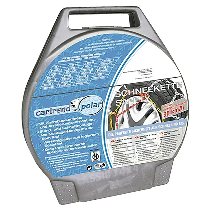 Cartrend Schneekette Polar Safety - Größe: 30, Legierter Edelstahl - Vorderansicht