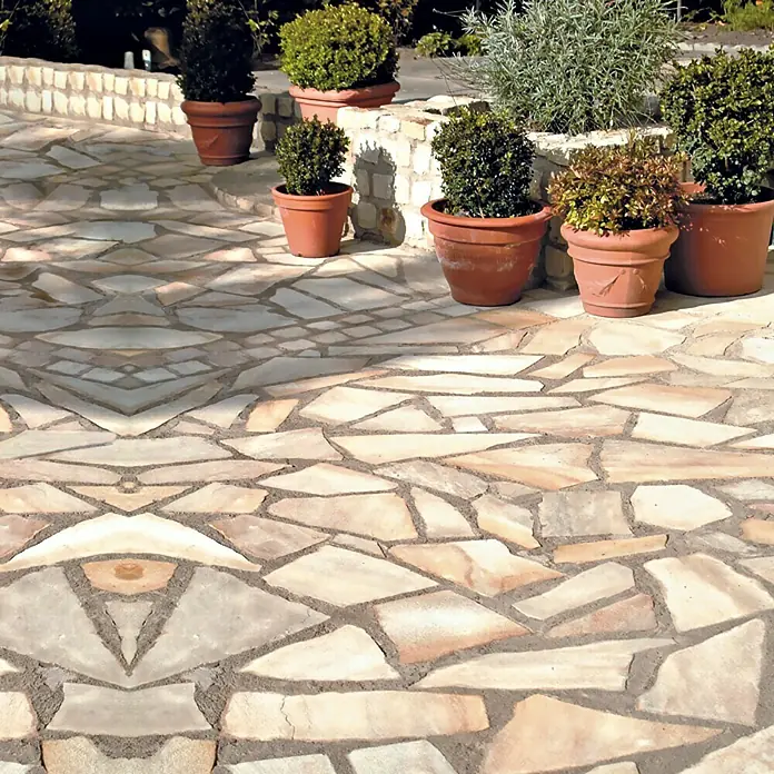 Polygonalplatte - Gold, Quarzit, Inhalt: 0,25 m²