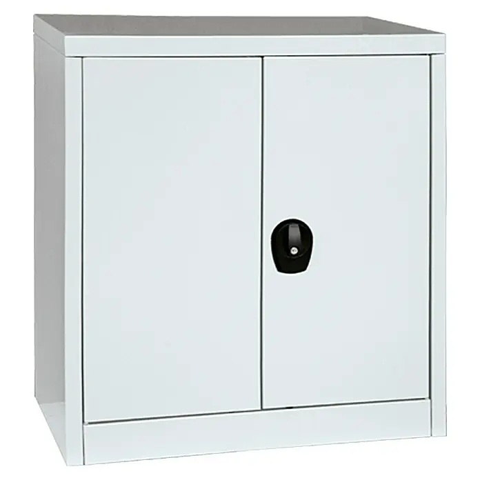 Regalux Metalni ormar - D x Š x V: 41 x 80 x 90 cm, Sive boje, Nosivost: 50 kg/polica - Pogled sprijeda