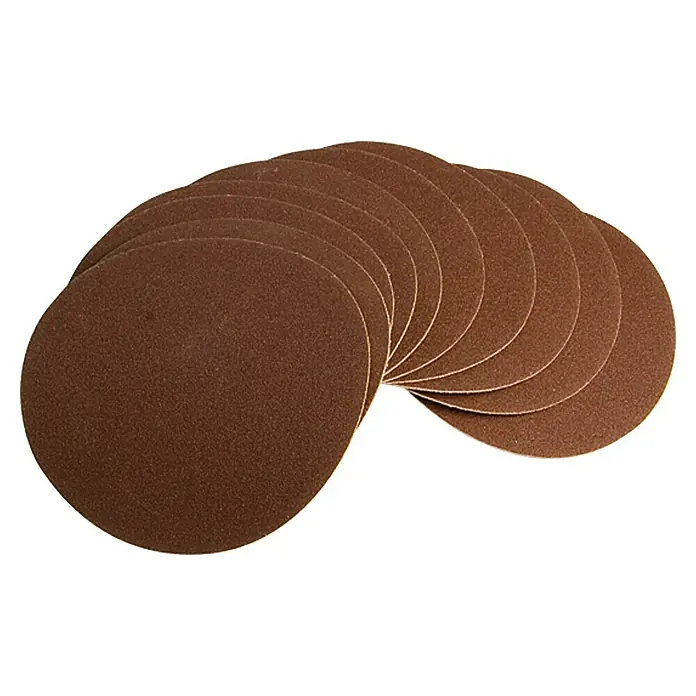 Scheppach Schleifpapier - Passend für: Scheppach Band- und Tellerschleifer BTS 800, Scheppach Band- und Tellerschleifer BTS 900, Scheppach Band- und Tellerschleifer BTS 900x, 150 mm, Körnung: 80, 10 Stk. - Rechte Seitenansicht