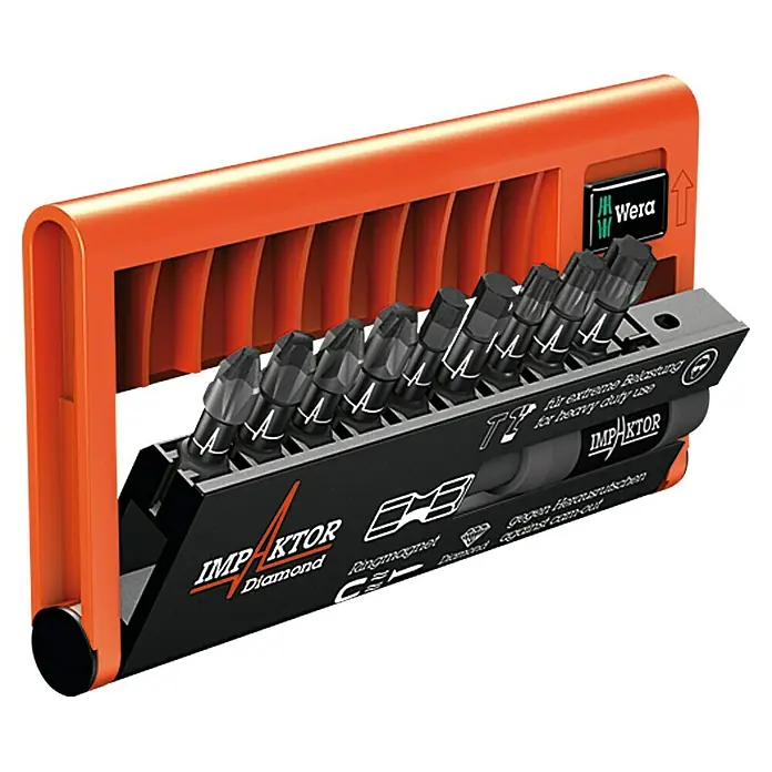 Wera Premium Plus Bit-Set 8740 Impaktor - 10 -tlg., Diamantbeschichtet