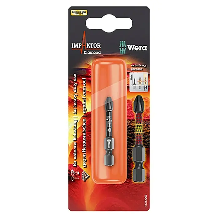Wera Premium Plus Bit 851/4 Impaktor - PH 2, 50 mm