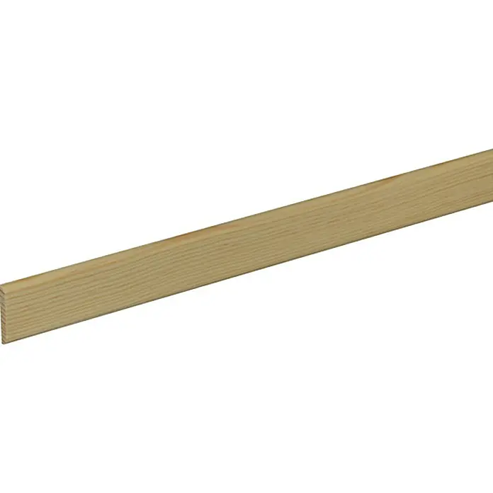 Profiles and more Lajsna za tapete - 1 m x 29 mm x 4 mm, Smreka-bor, Neobrađeno - Pogled s lijeve strane
