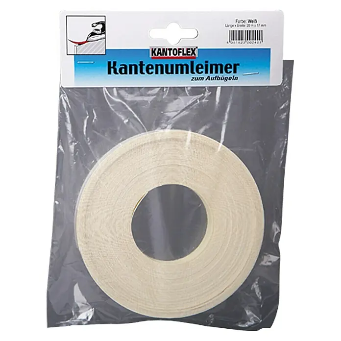 Kantoflex Kantenband - Wit, l x b: 20 m x 17 mm - Vooraanzicht
