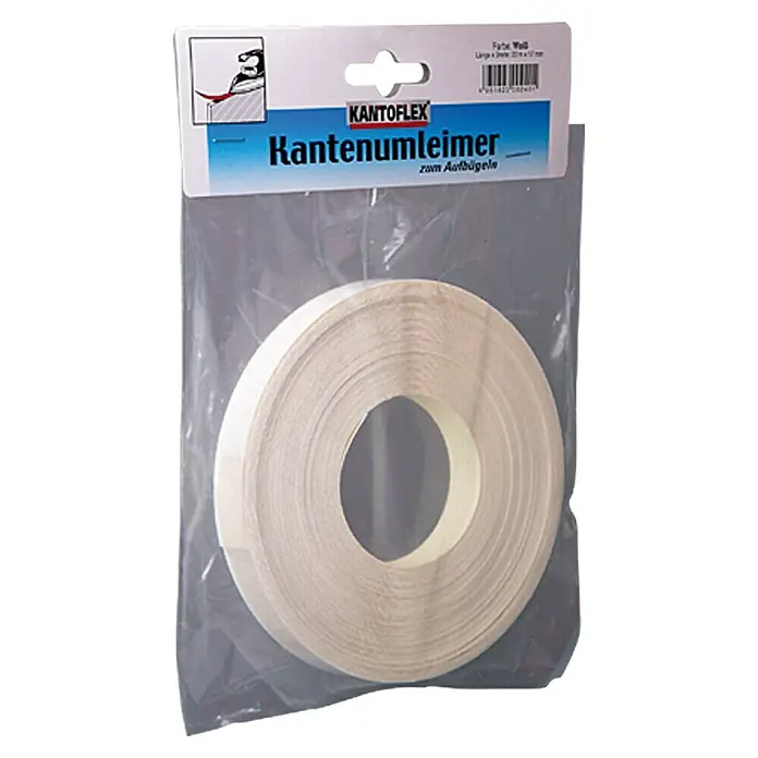 Kantoflex Kantenband - Wit, l x b: 20 m x 17 mm - Vooraanzicht