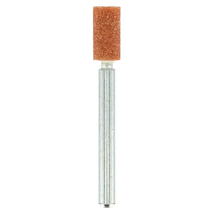 Dremel Korund-Schleifspitze Mod. 8153 - Durchmesser Kopf: Ø 4,8 mm (Walze), 3 Stk. - Vorderansicht